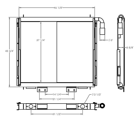 271285 - Industrial Oil Cooler Oil Cooler