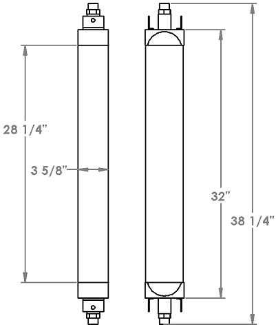271317 - Prevost Bus Oil Cooler Oil Cooler