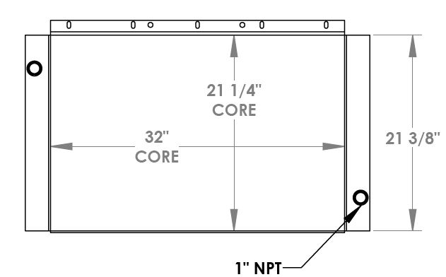 271566 - Sullivan Palatek DF375PDJD Oil Cooler Oil Cooler