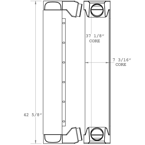 280284 - Liebherr 934C Charge Air Cooler Charge Air Cooler