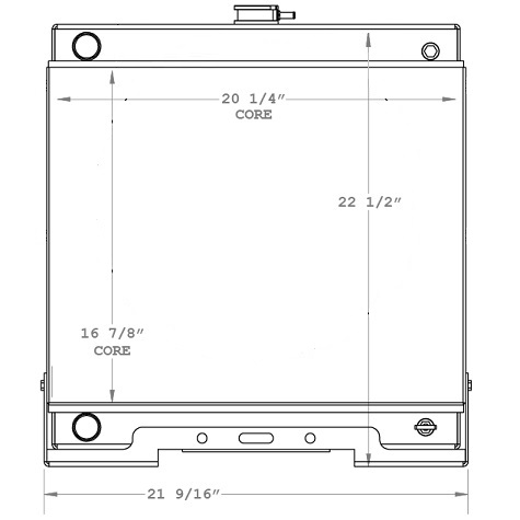 450765 - Teledyne Princeton Piggyback Forklift Radiator Radiator