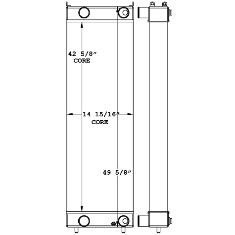 451071 - Hitachi ZX650 / ZX670 Radiator Radiator