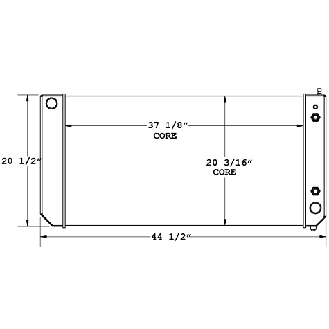 580058 - 2008-2009 GMC C4500 RADIATOR Radiator