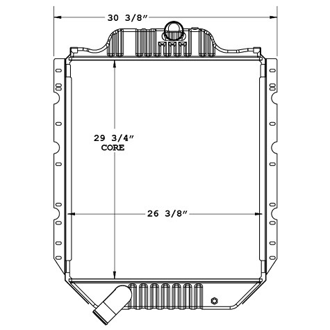 640108 - Intl Bus / 4700-4900 Full Core / M.T. / Radiator