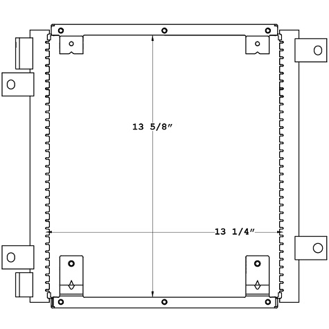 CON0022 - Isuzu NPR  /  GMC  W3500 - W4500  1999 - 2007 Condenser Condenser