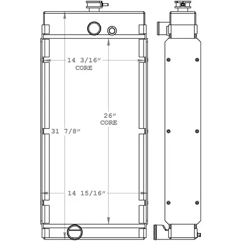 Sullair 185H / 260D Radiator - 450894