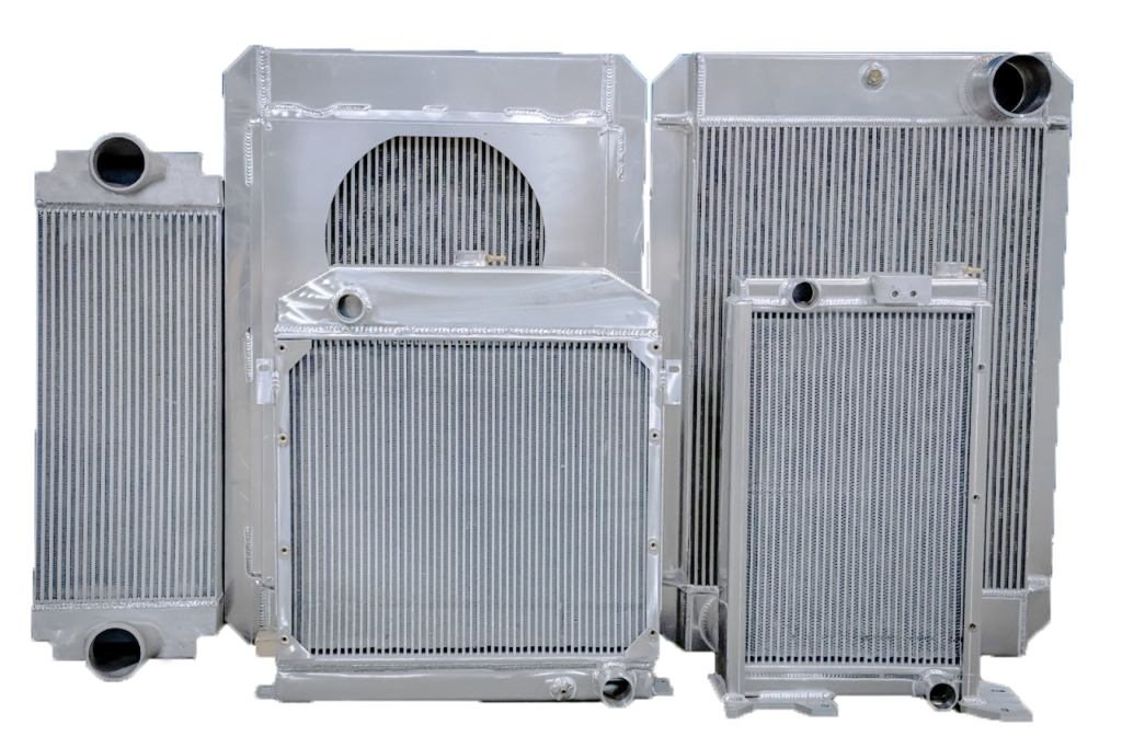 aluminum radiators, charge air coolers, and oil coolers