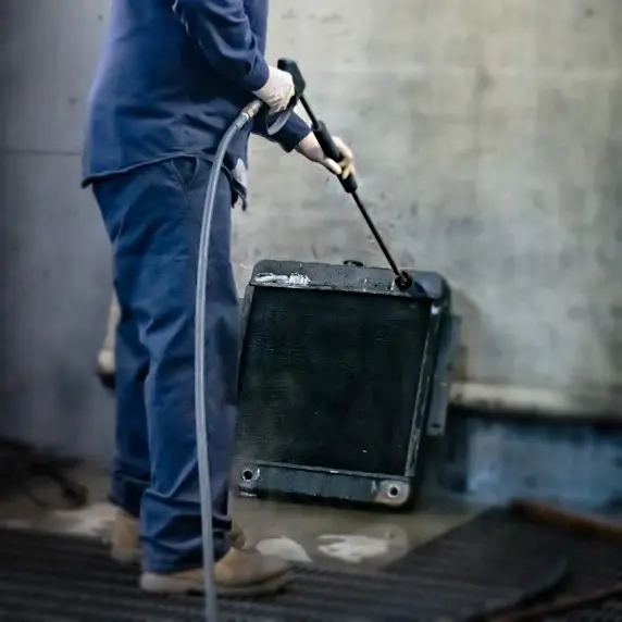 internal cleaning a radiator