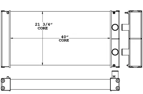 Atlas Copco 450998 radiator drawing