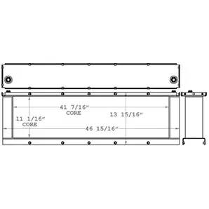 Agco 271073 oil cooler drawing