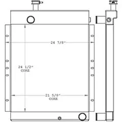 Atlas Copco 451104 radiator drawing