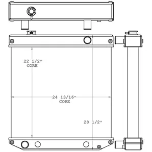 Clark 410232 radiator drawing