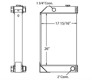 Daewoo 450058 radiator drawing