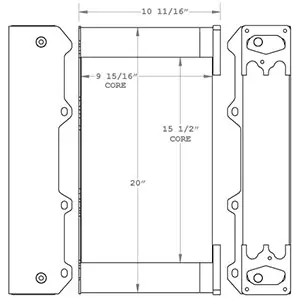 Deutz 450887 radiator drawing