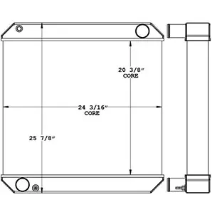 Deutz 451210 radiator drawing