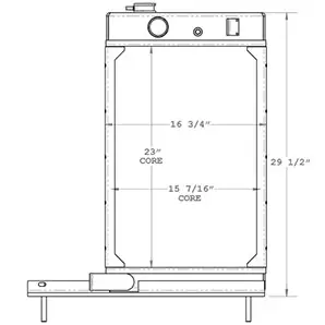 Elgin 450561 radiator drawing