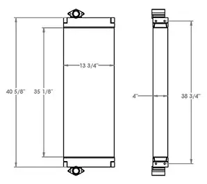 Furukawa 271201 oil cooler drawing