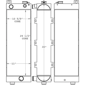 JLG 451120 radiator drawing