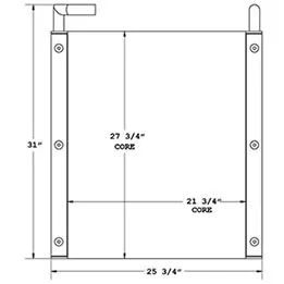 Kobelco 270104 oil cooler drawing