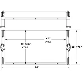 Liebherr 270885 oil cooler drawing