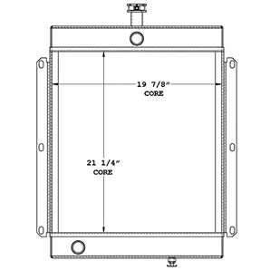 Lincoln Welder 450584 radiator drawing