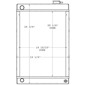 Lincoln Welder 450615 radiator drawing