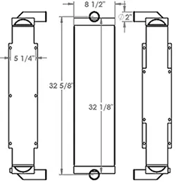 Linde 451249 radiator drawing