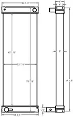 Morbark 451318 radiator drawing
