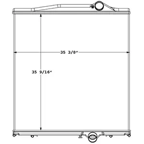 Multiquip 451308 radiator drawing