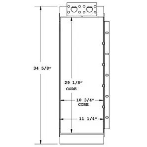 Prentice 270851 oil cooler drawing