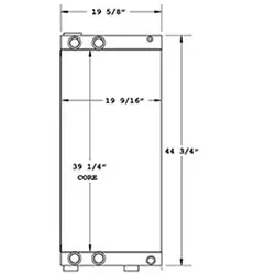 Sennebogen 270873 oil cooler drawing