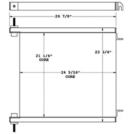 Timberjack 270971 oil cooler drawing