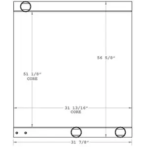 Wirtgen 450511 radiator drawing