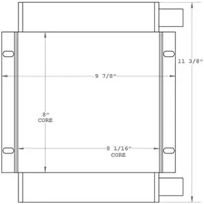 Atlas Copco 270935 charge air cooler drawing