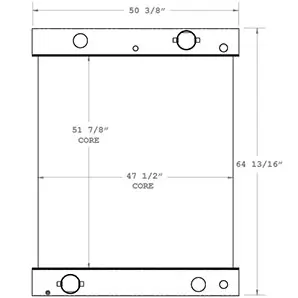 Gardner Denver 280195 charge air cooler drawing