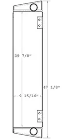 Hitachi 280157 charge air cooler drawing