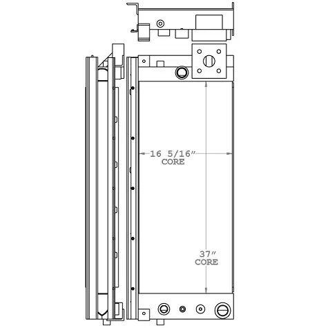 Ingersoll 280351 charge air cooler drawing