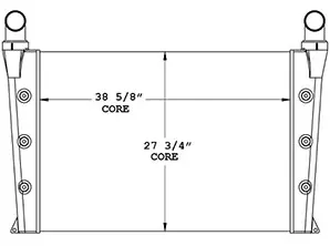 Multiquip 280263 charge air cooler drawing