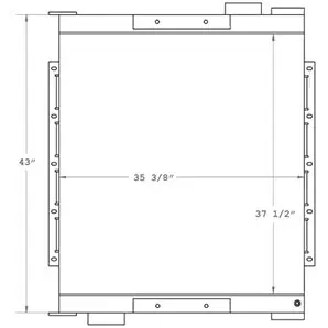 Sullivan Palatek 280035 charge air cooler drawing