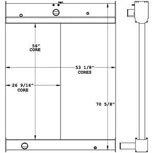 Wabtec 450910 radiator drawing