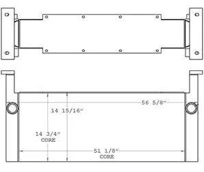 Wirtgen 270590 charge air cooler drawing