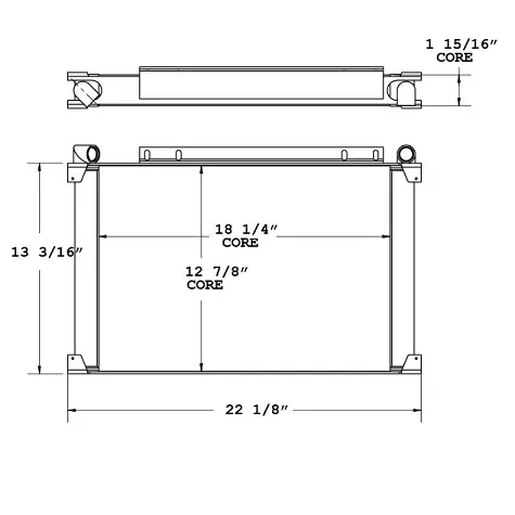 JCB 214S Backhoe Oil Cooler - 270808
